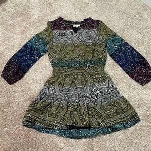 rainbow printed dress
